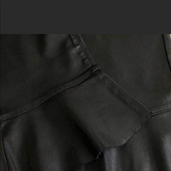 NWT Lane Bryant plus size 24 ruffle hem black jean - Picture 3 of 9